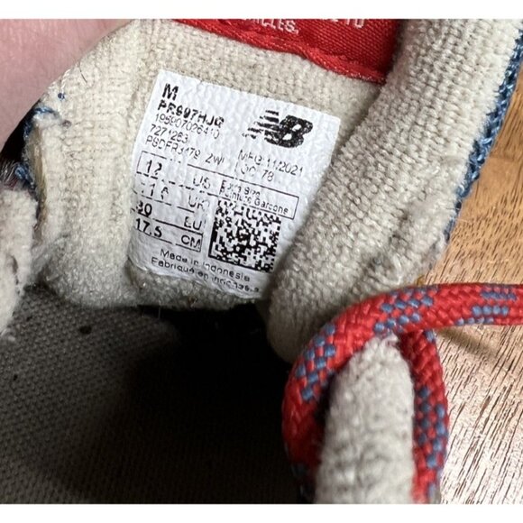 New Balance 997H x Cordura Boys 12 Youth Orange Blue Yellow Athletic Sneaker - Picture 5 of 6